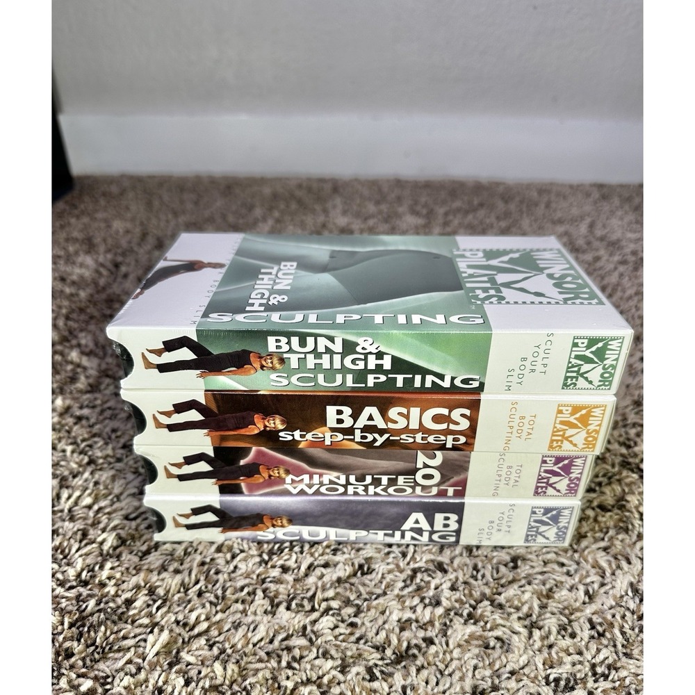 Winsor‎ Pilates Lot Of 4 Exercise VHS (2002) Total Body Sculpting NEW Sealed
